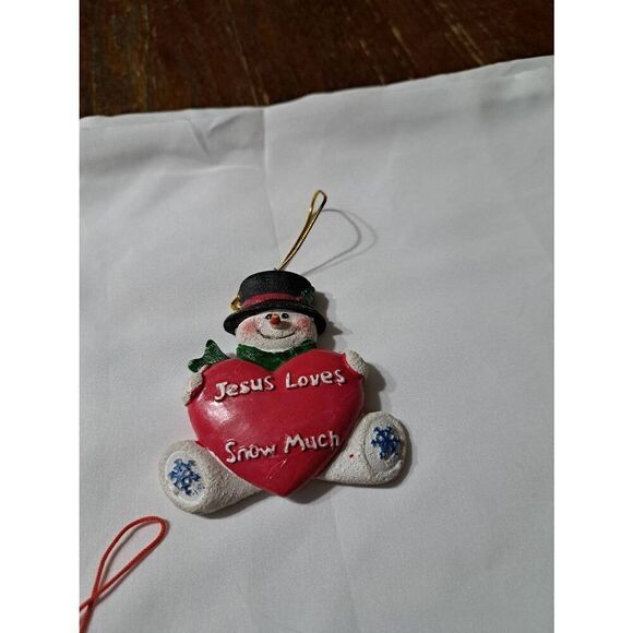 3 Christmas Holiday Tree Ornaments Gingerbread Angel Snowman Christmas Gift - Picture 3 of 4